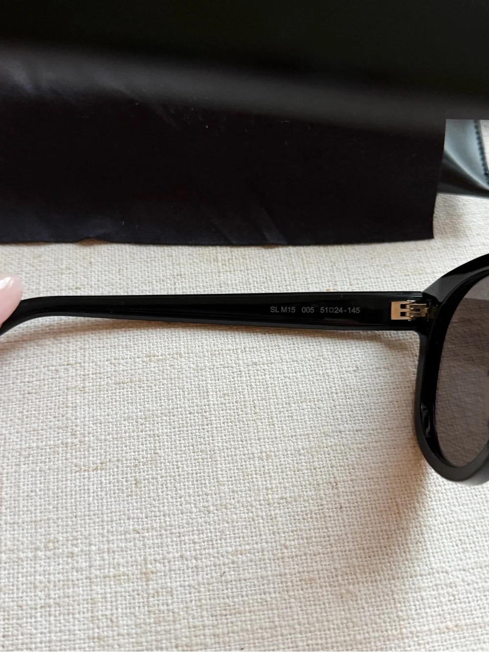 Saint Laurent Black Round Sunglasses